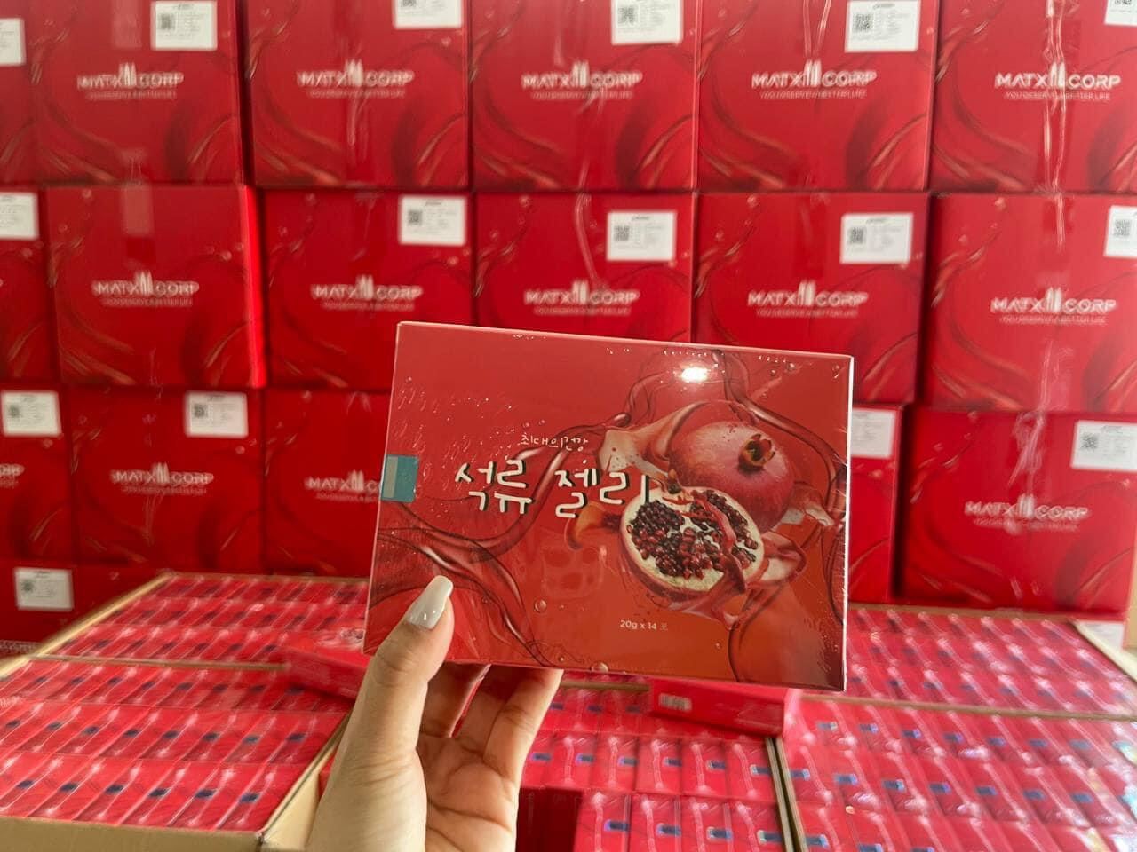 Thạch lựu giảm cân chính hãng matxi hộp 14 gói