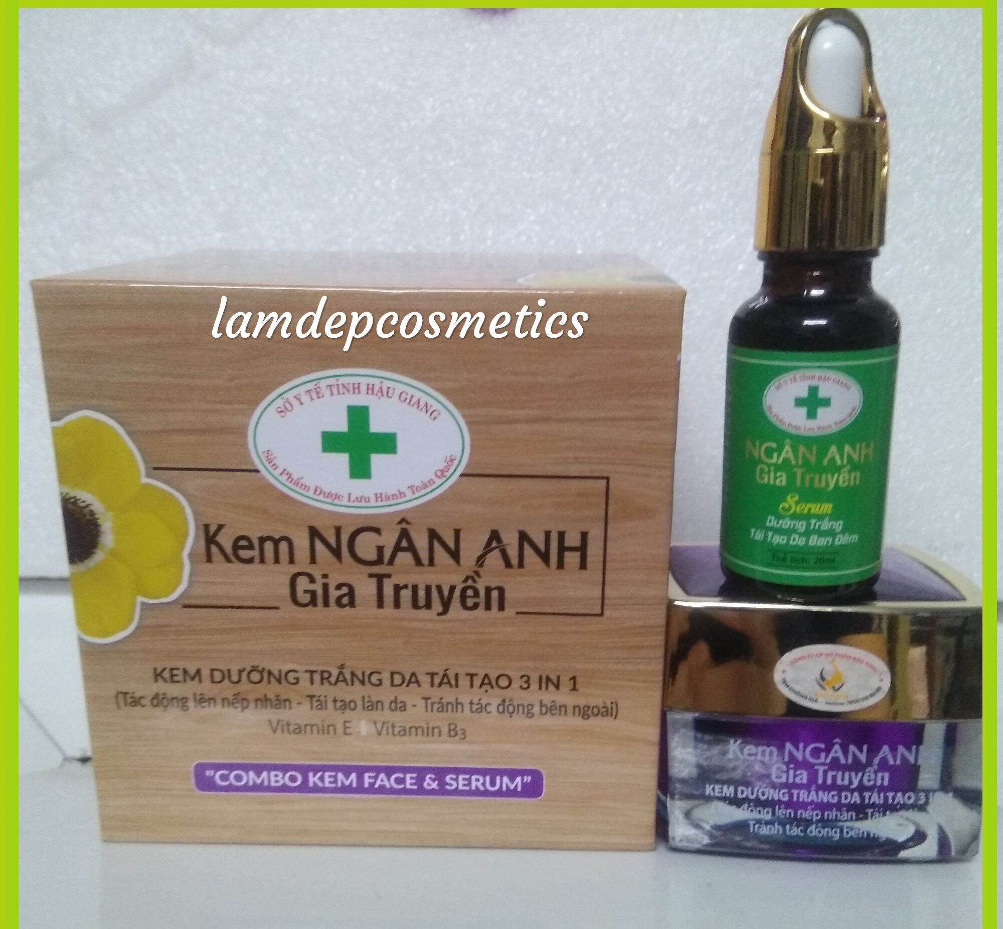 Bộ kem dưỡng trắng da tái tạo 3 in1