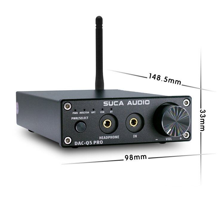 Bộ giải mã âm thanh Dac Suca Audio Q5 Pro - Chip giải mã âm thanh CS4398, chip bluetooth 5.0 QCC 3008 thumbnail