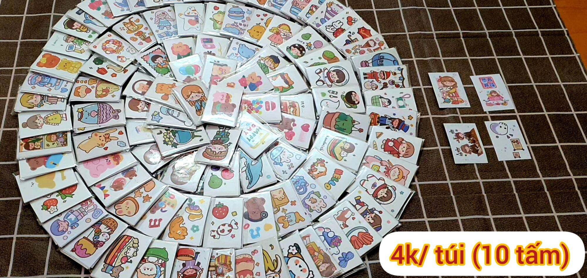 Giấy dán trang trí sổ, kiể hình đáng yêu