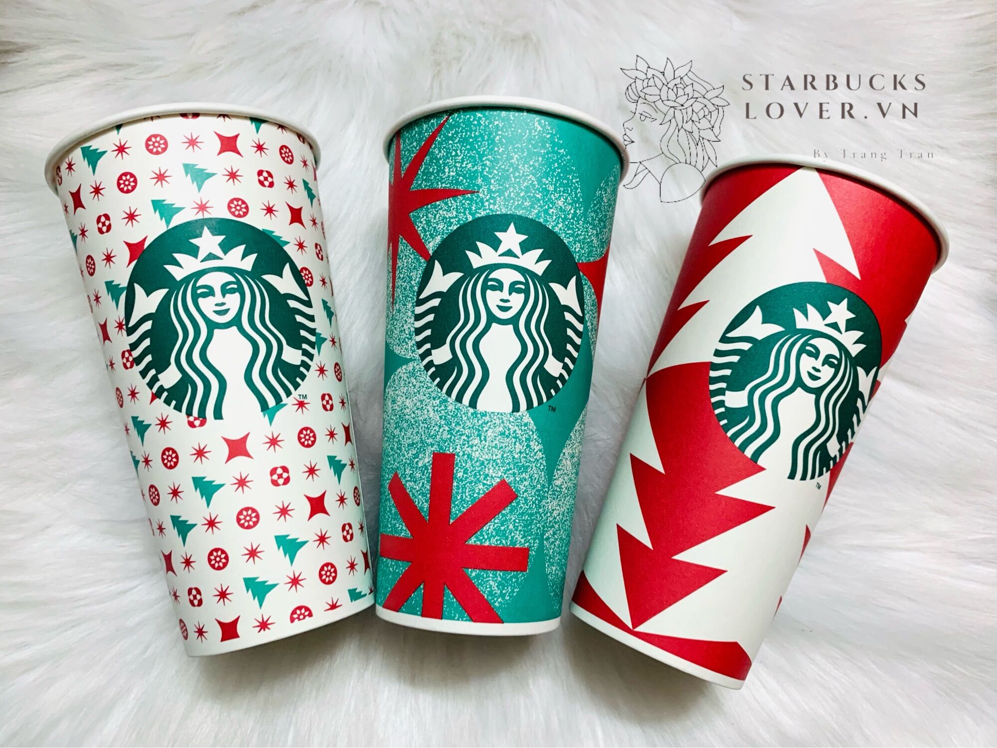 |chính hãng| ly giấy starbucks noel 2022