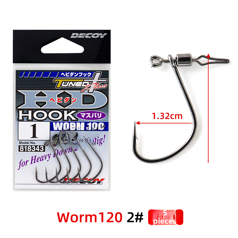 Decoy nhật bản, móc câu, lưỡi câu wacky, lưỡi câu đơn, lưỡi câu mềm sâu