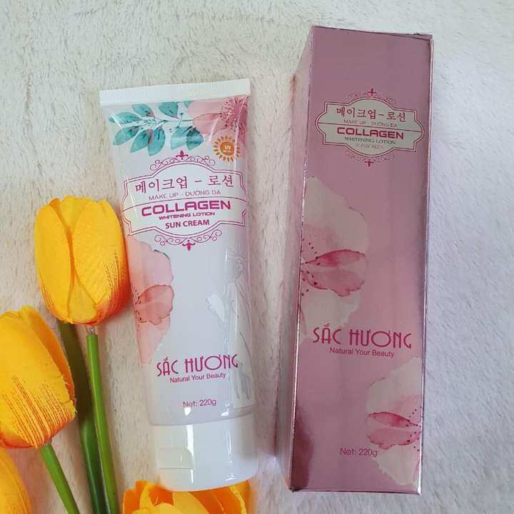 Kem body sắc hương collagen makup dưỡng trắng da