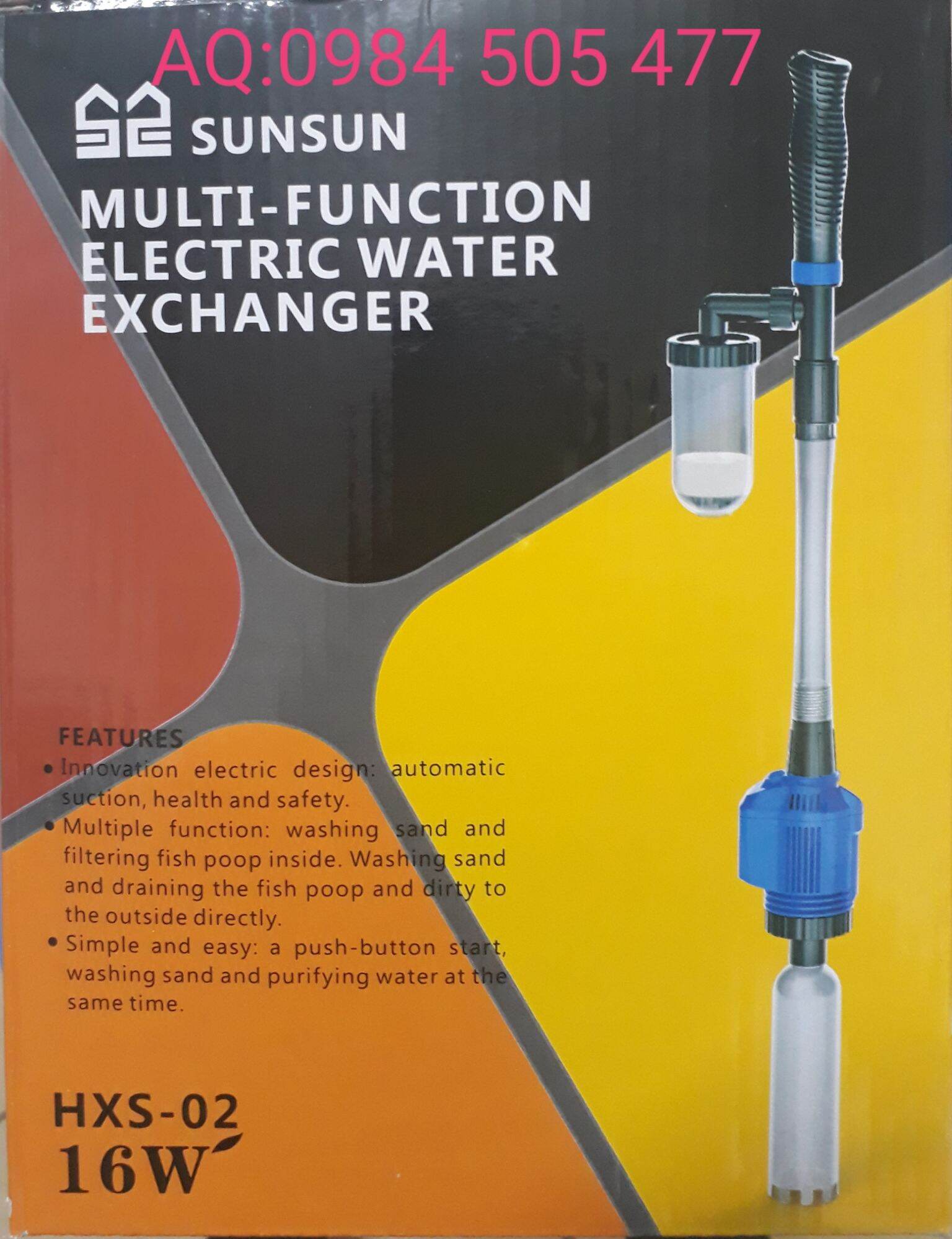 Máy hút cặn hồ cá cao cấp sunsun hxs-02