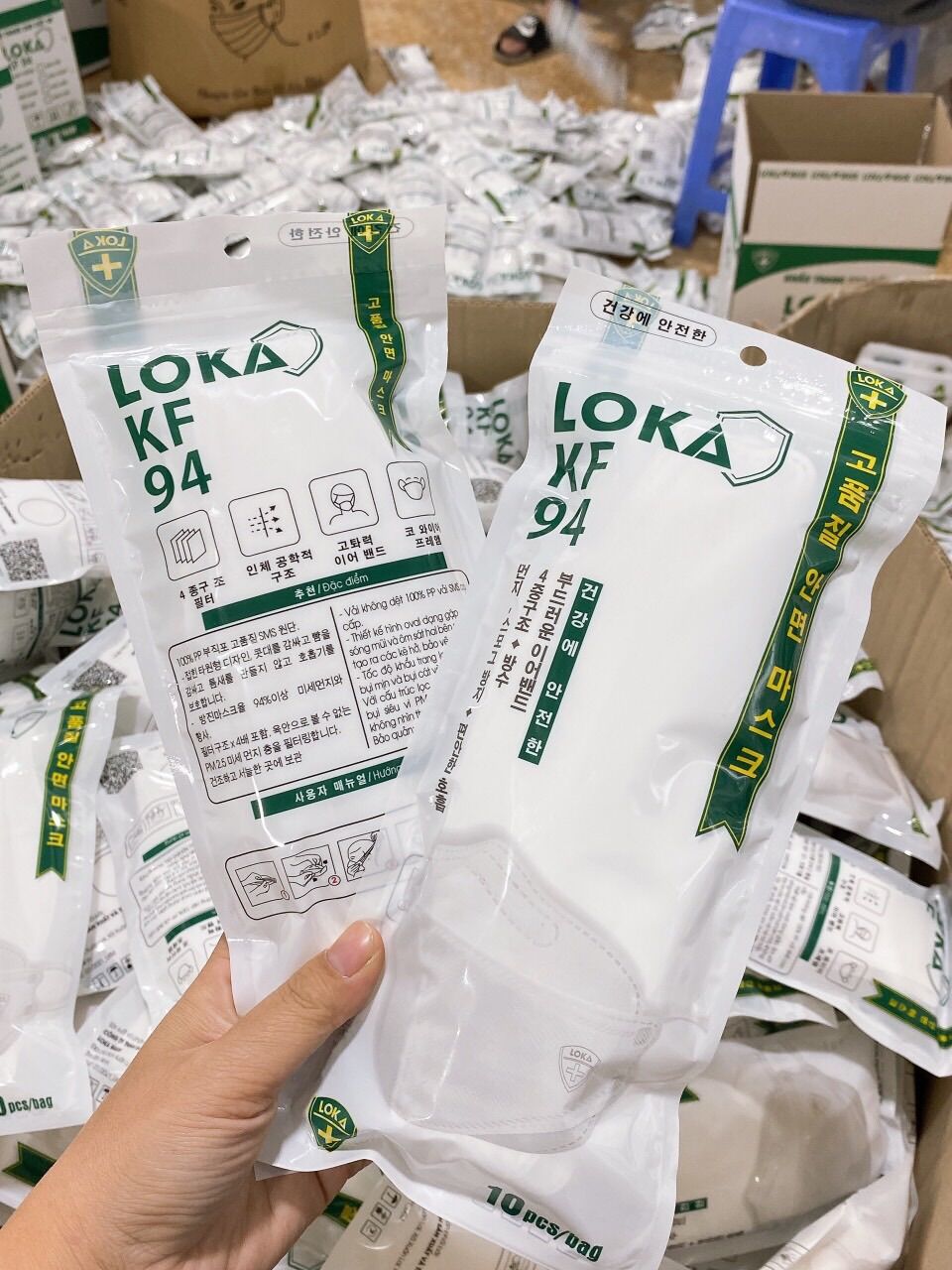[ THÙNG 300 CÁI ] KHẨU TRANG KF94 4D LOKA CÔNG NGHỆ HÀN