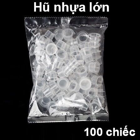 Chum đựng mực phun xăm(chum nhựa,chum dẻo)(100c/bịch)