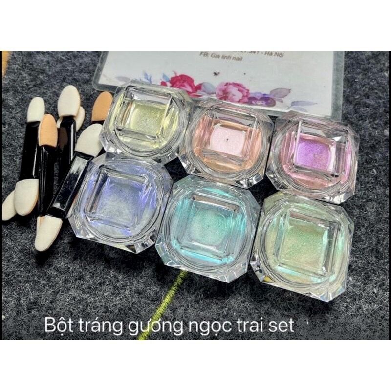 Sét bột tráng gương ngọc trai cầu vồng