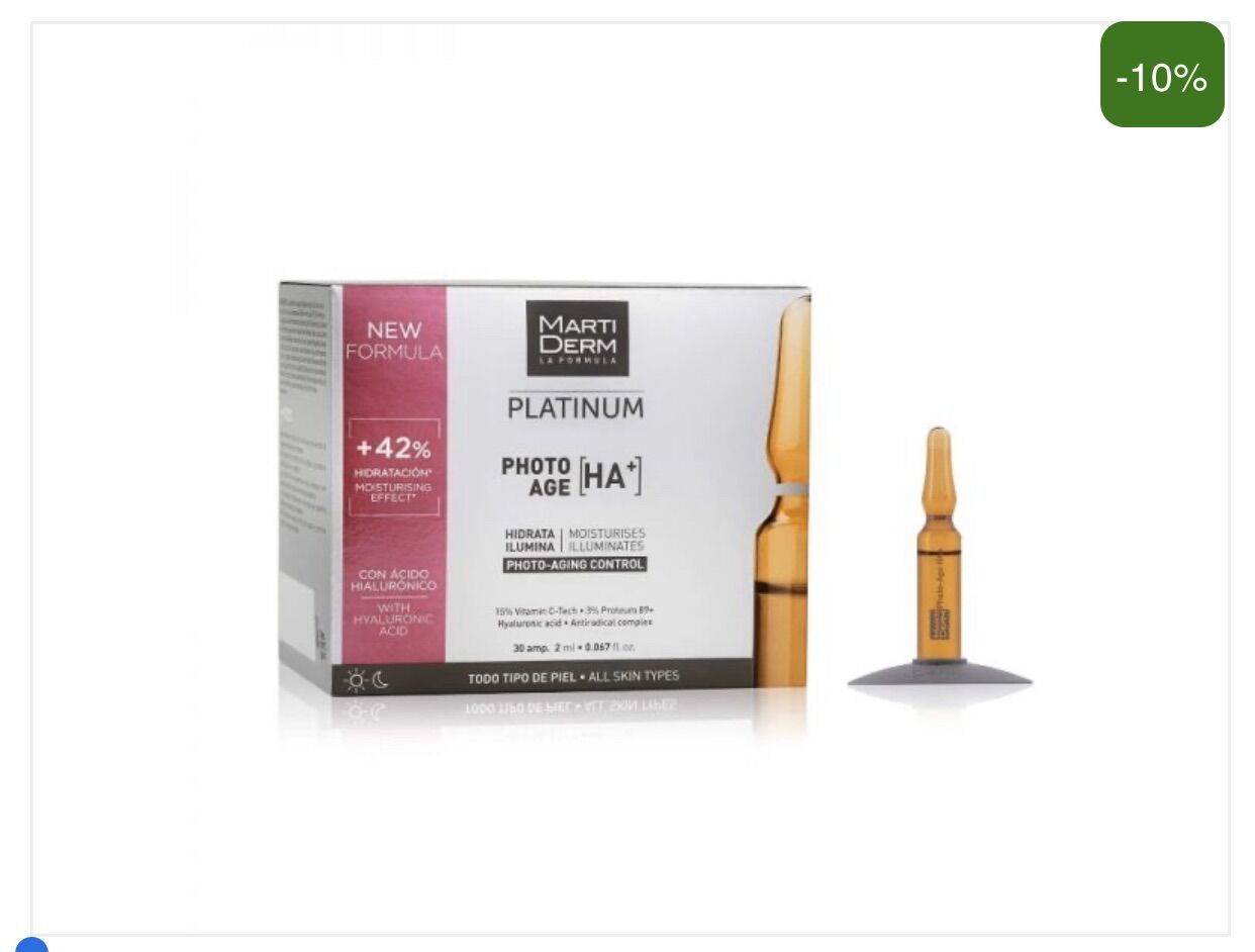 Tách set 5 ống tinh chất chống lão hóa 15% vitamin c nguyên chất martiderm platinum photo age ha+