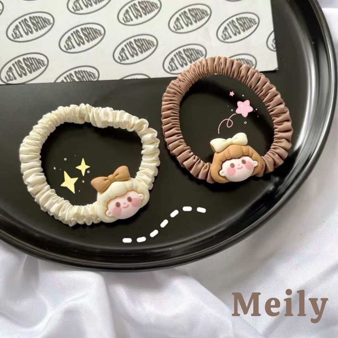 Dây cột tóc, buộc tóc hình cô gái dễ thương Meily Store