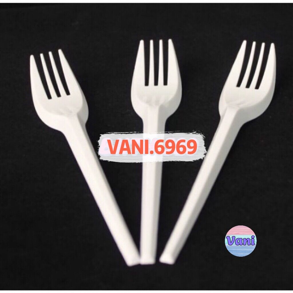 Nĩa nhựa dùng một lần / 50 cái / 1 túi