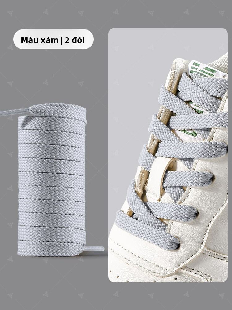 ZUYINBULUO | Dây giày phẳng màu xám đen cho nam nữ New Balance 2002r 990v6 v5v3