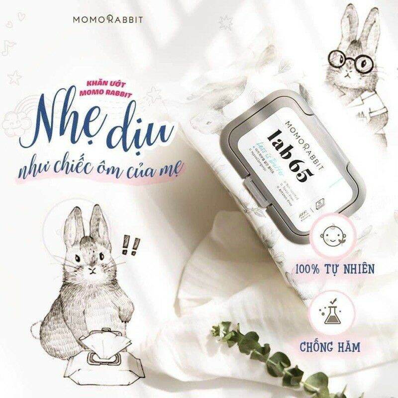 [HCM]Khăn ướt MOMO RABBIT HÀN QUỐC 72 tờ