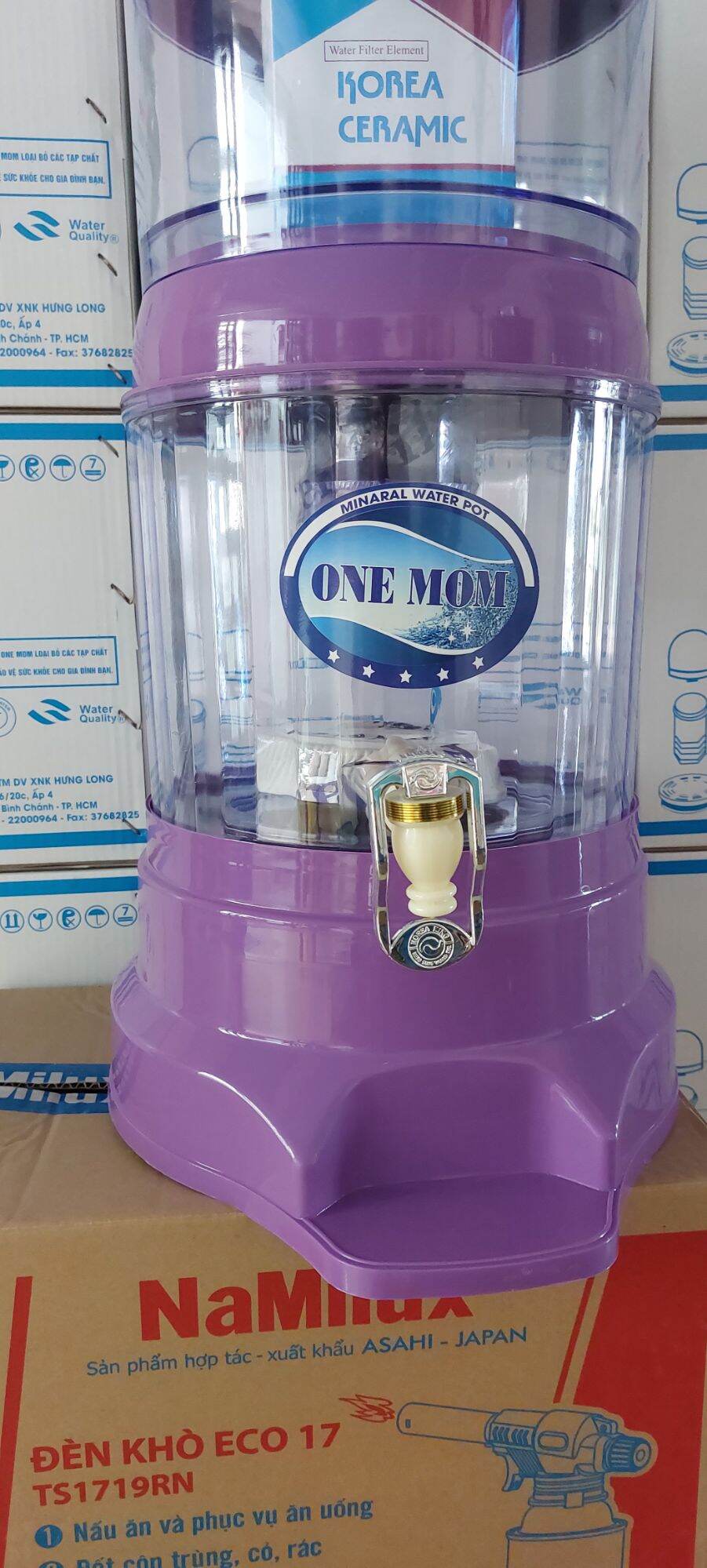 Bình lọc nước gia đình màu tím tốt