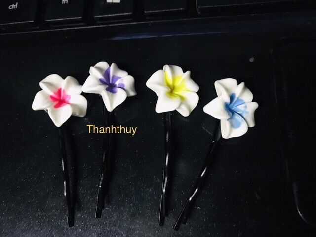💥Set 10 Kẹp Tóc Hoa Sứ Nhiều màu (Xả kho)