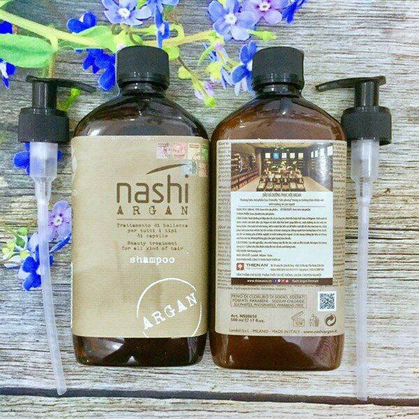 Dầu gội Nashi Argan cho tóc khô hư tổn 500ml (ITALY)