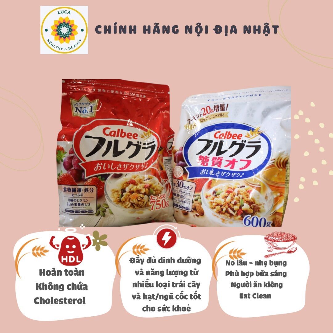 Ngũ cốc Calbee mẫu mới date 2023