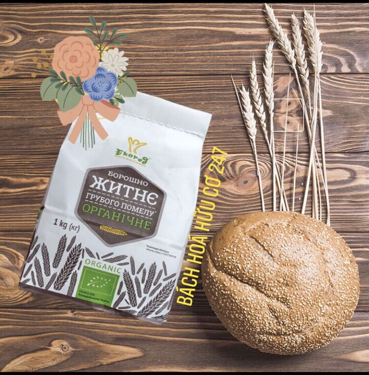 Bột mì lúa mạch đen hữu cơ ecorod 1kg - date 7/2023
