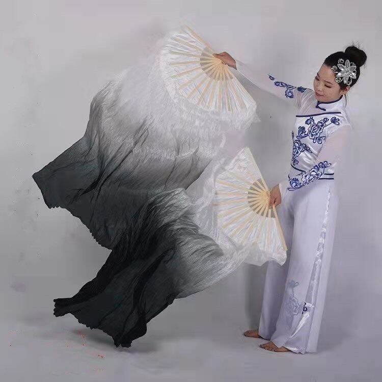 Quạt múa sao chép cá koi quạt múa chỉ nguyệt tay trái tiểu ảnh quạt múa thủy mặc quạt múa đỏ chiêu nguyện