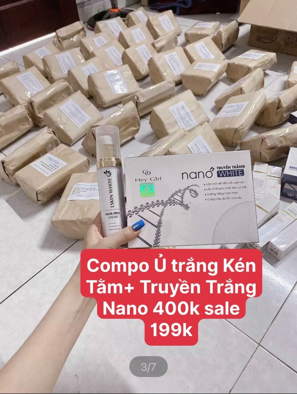 Compo TẮM TRẮNG NANO +Ủ TRẮNG KÉN TẰM