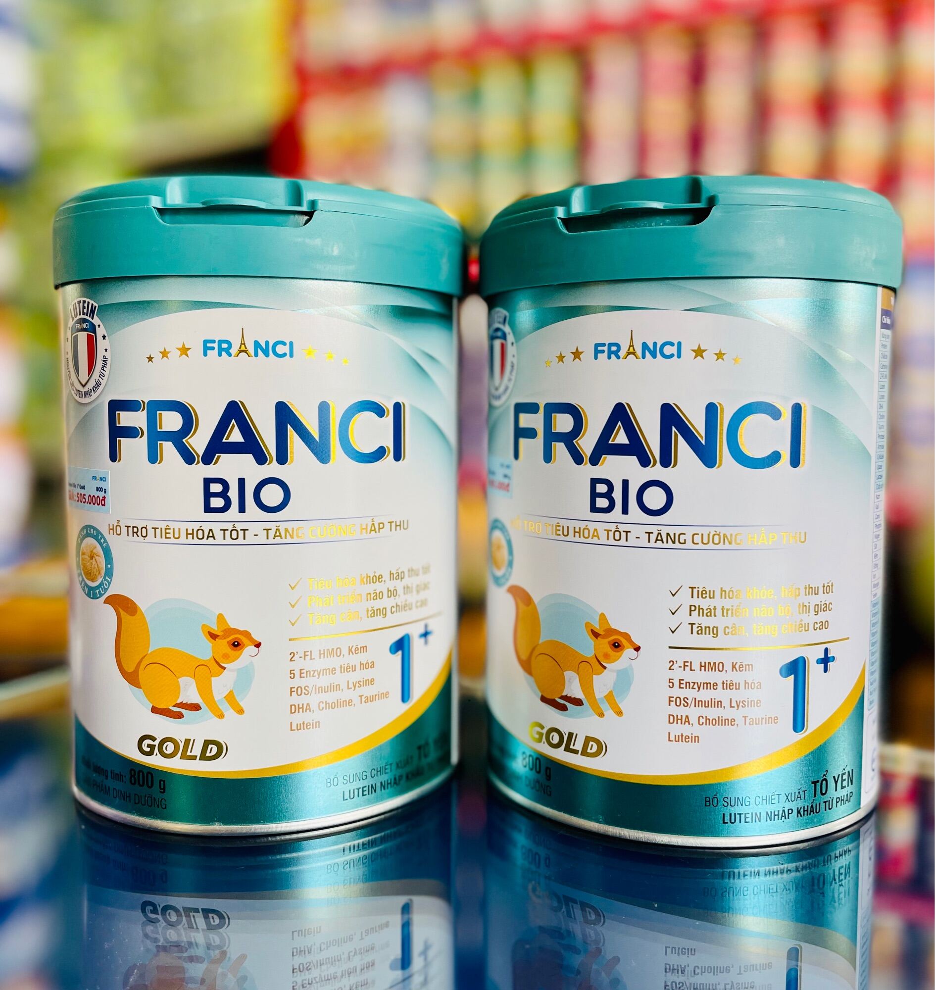 Combo 2 lon sữa bột franci bio gold 1+ 800g - ảnh sản phẩm 1