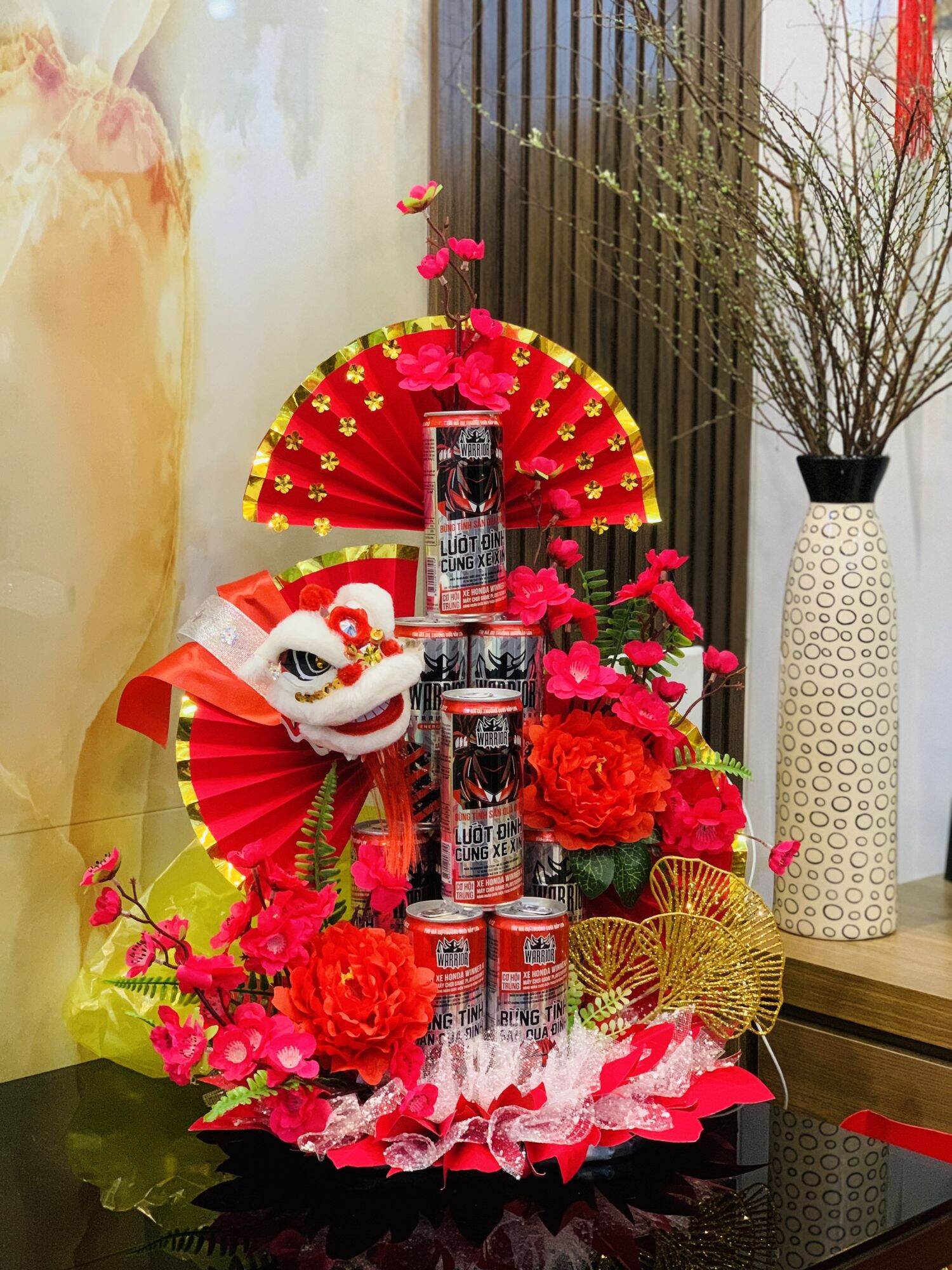 Lion dance miniature handmade decoration