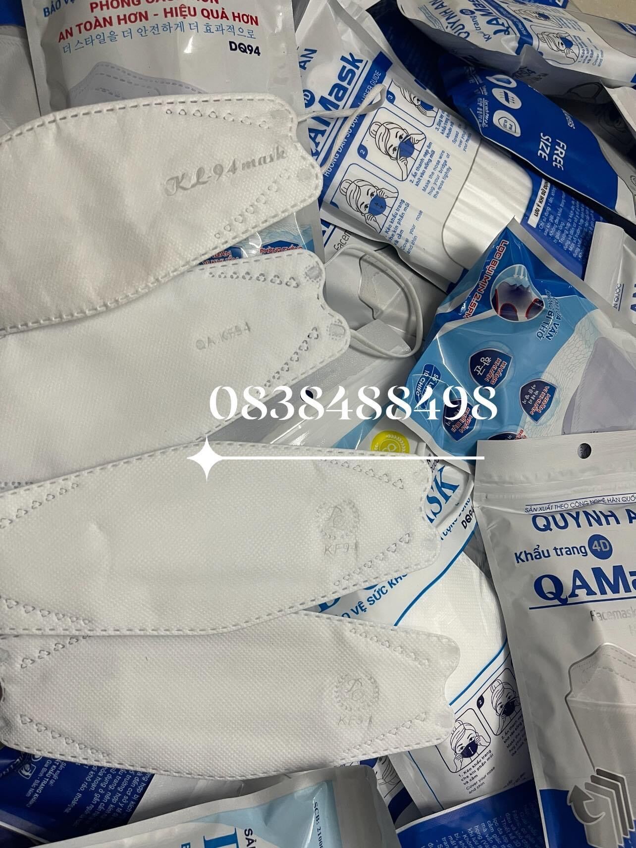 Khẩu trang kf94, khẩu trang 5d chuẩn hàn quốc gói 10 cái