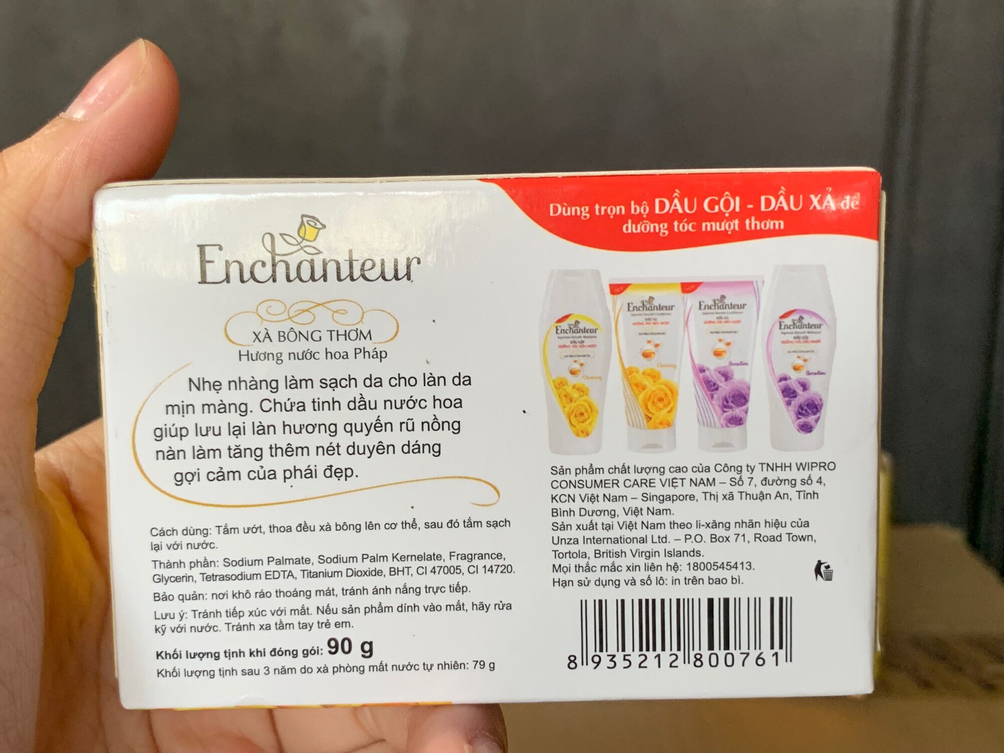 Xà bông thơm Enchanteur Deluxe Charming 90g