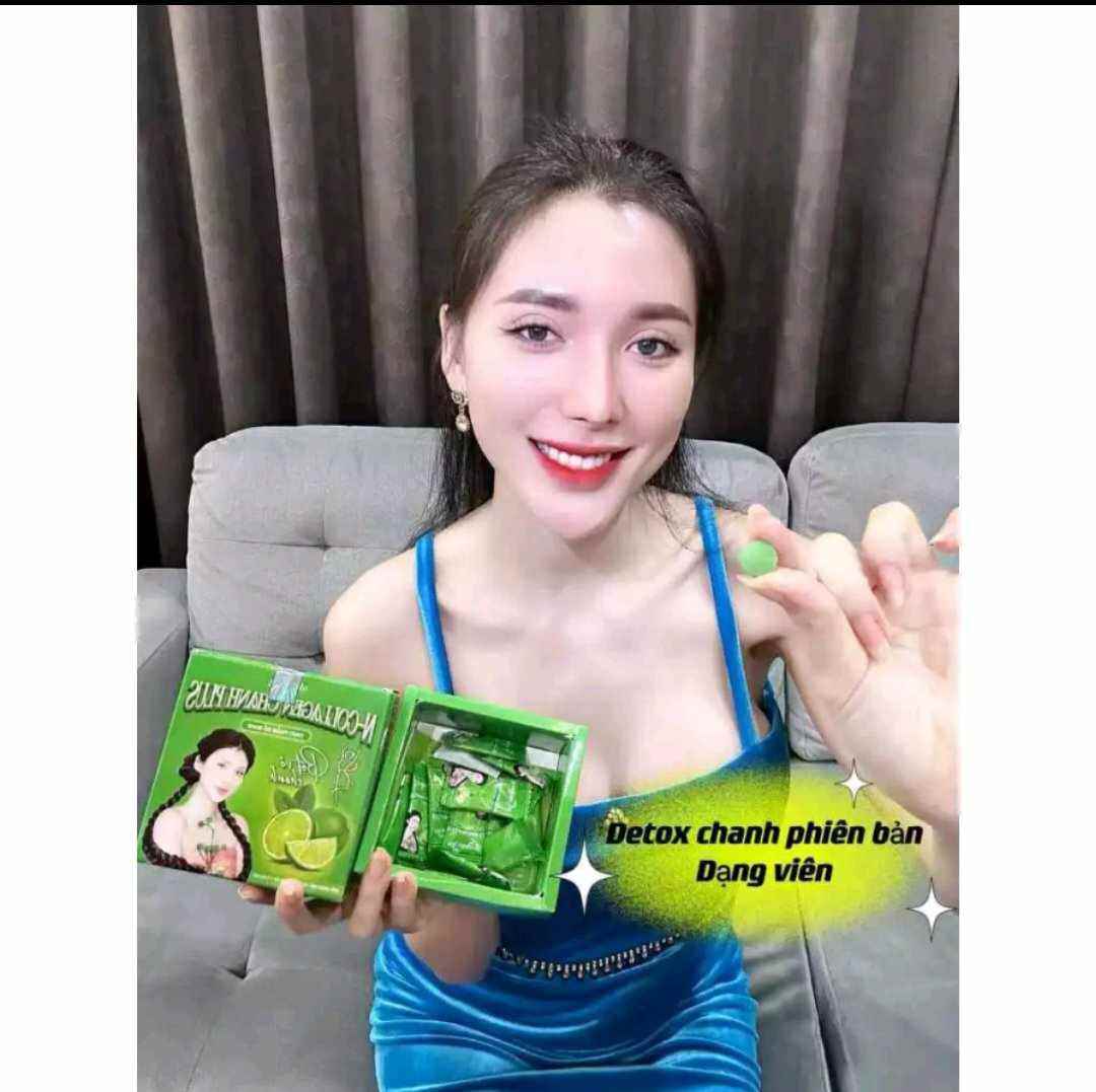 [HCM]TRÀ CHANH GIẢM CÂN HỘP 15 VIÊN NCOLAGEN MẪU MỚI