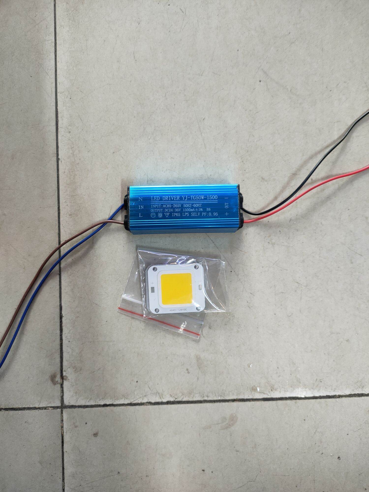Combo nguồn+chip led 50w thay thế đèn pha,đèn đường