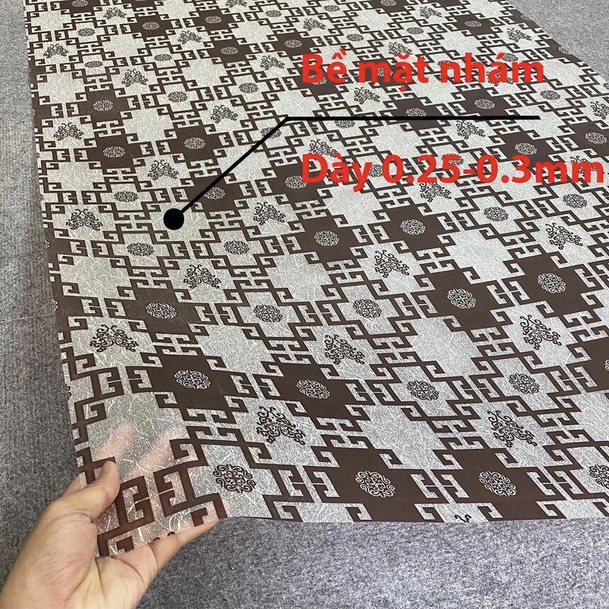 [Combo 5md* khổ 90cm] Giấy Dán Kính Thọ Trắng Thọ Nâu keo sẵn bóc dán