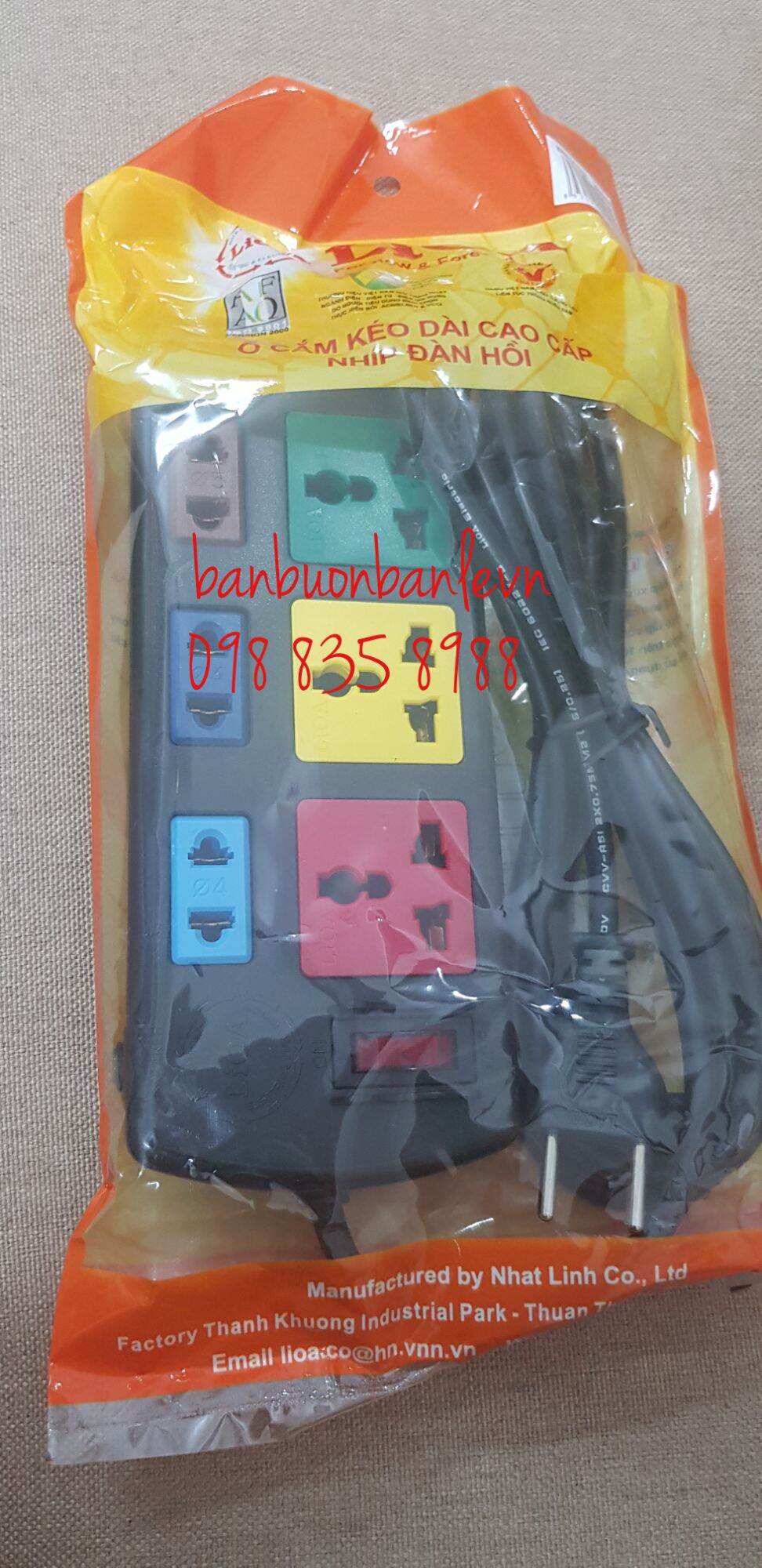 Ổ Cắm LIOA 6 ổ công tắc 3D3S32
