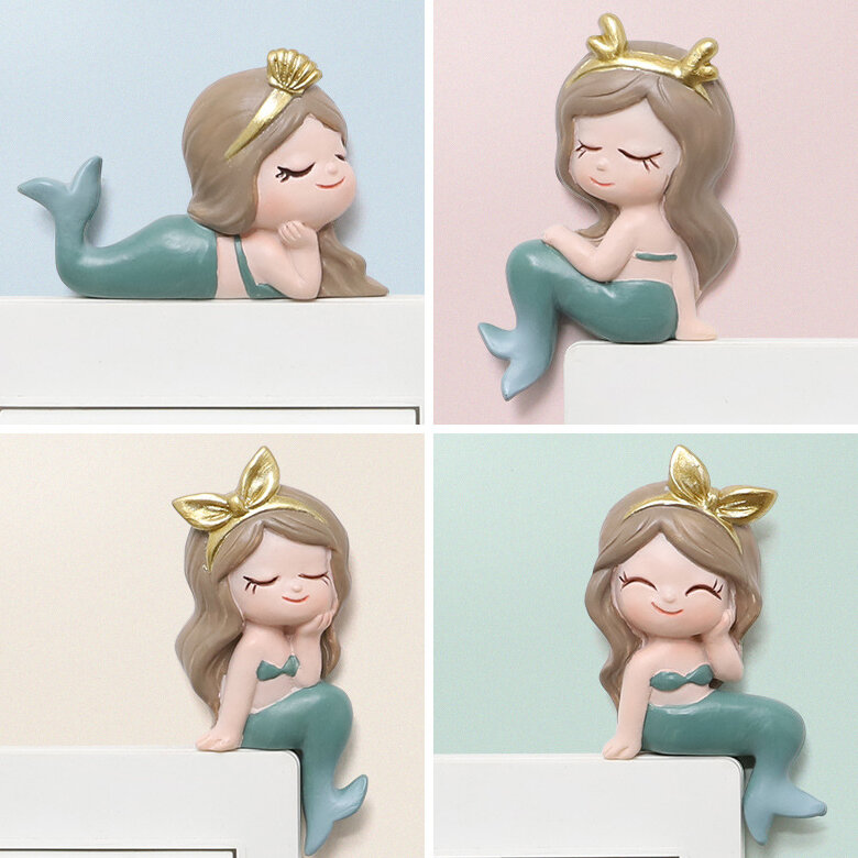 Miếng dán công tắc nàng tiên cá 3d đáng yêu miếng dán tường đơn giản bằng nhựa cây đồ trang trí hoạt hình tấm công tắc mặt tường gia dụng