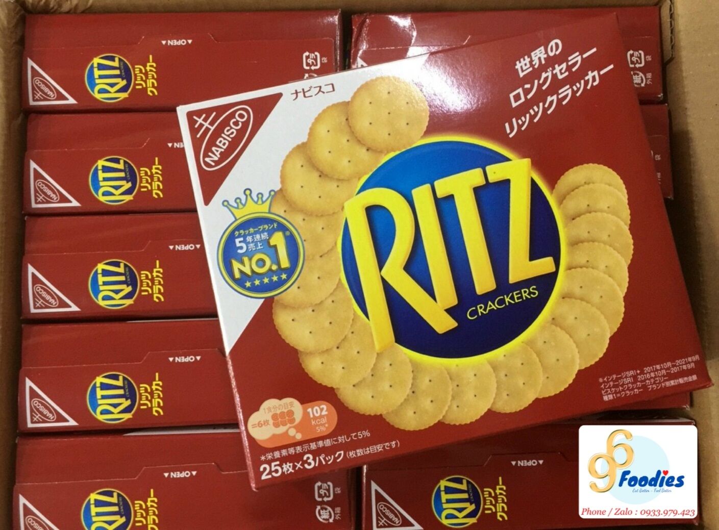 Bánh quy mặn ritz nhật bản - vị bơ mặn hộp 247g