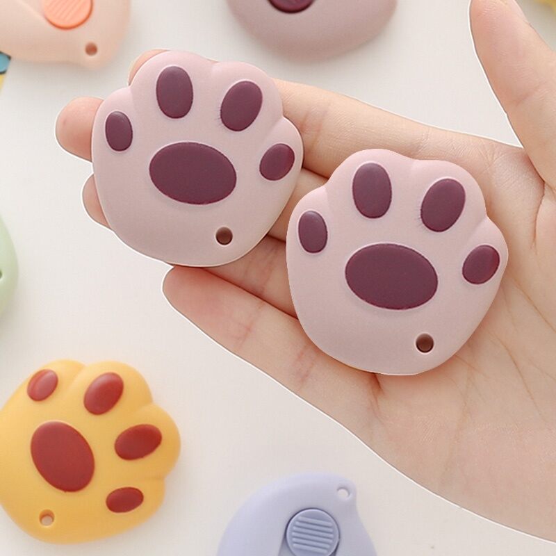 Dao rọc giấy mini hình dấu chân mèo cute