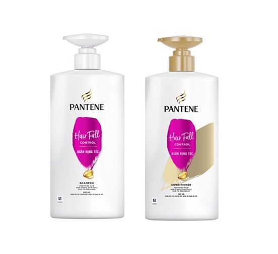 Combo dầu gội + dầu xả pantene ngăn rụng tóc 650ml