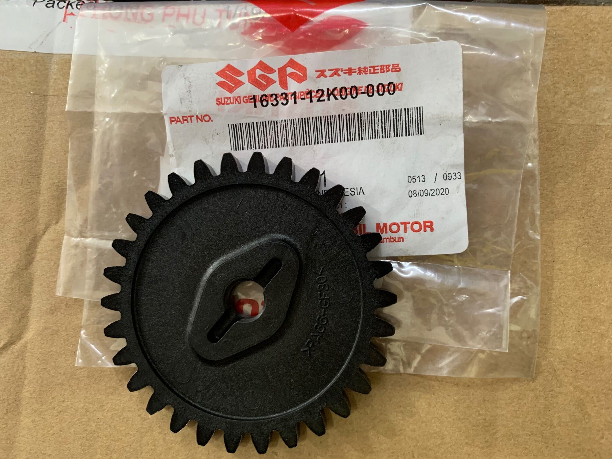 Bánh răng bơm nhớt bơm nước satria fi raider gsx bandit suzuki