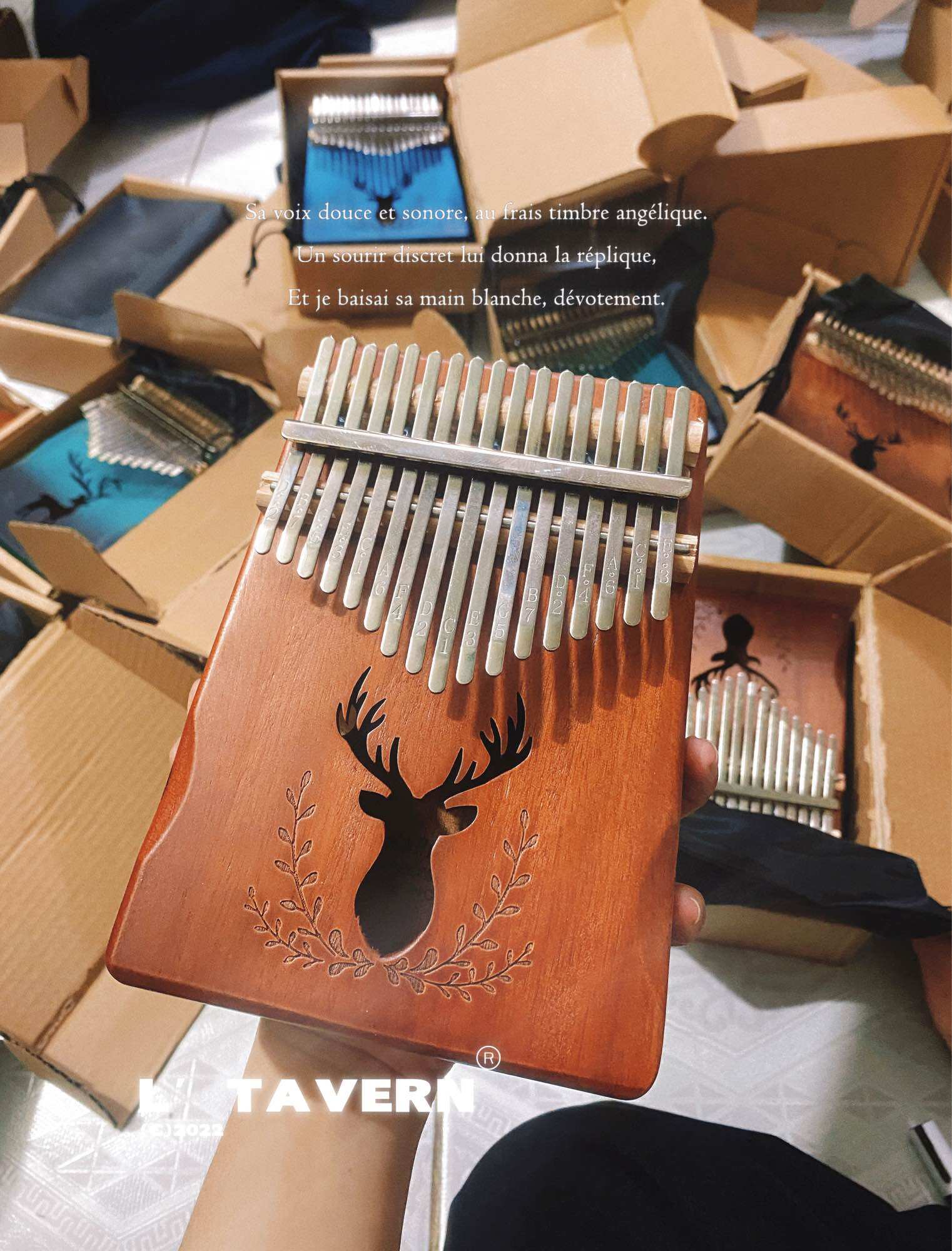 Đàn Kalimba 17 phím gỗ siêu rẻ âm tốt