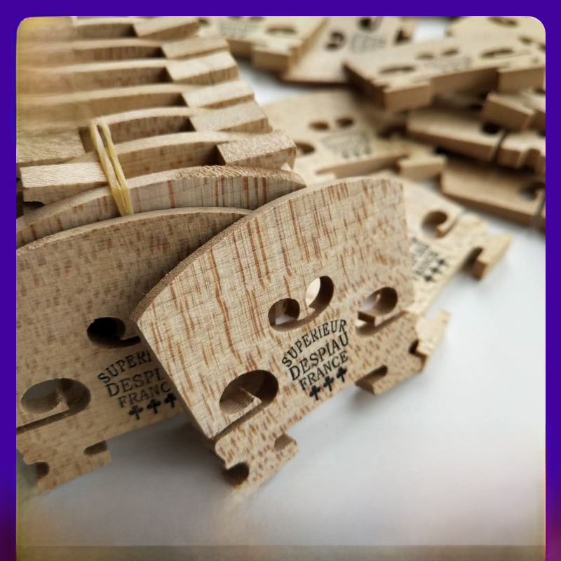 Adult Violin Bridge Horse Bridge Maple Imported Polished 1/2/3/4/8 Piano Bridge Counter Code Bridge Accessories