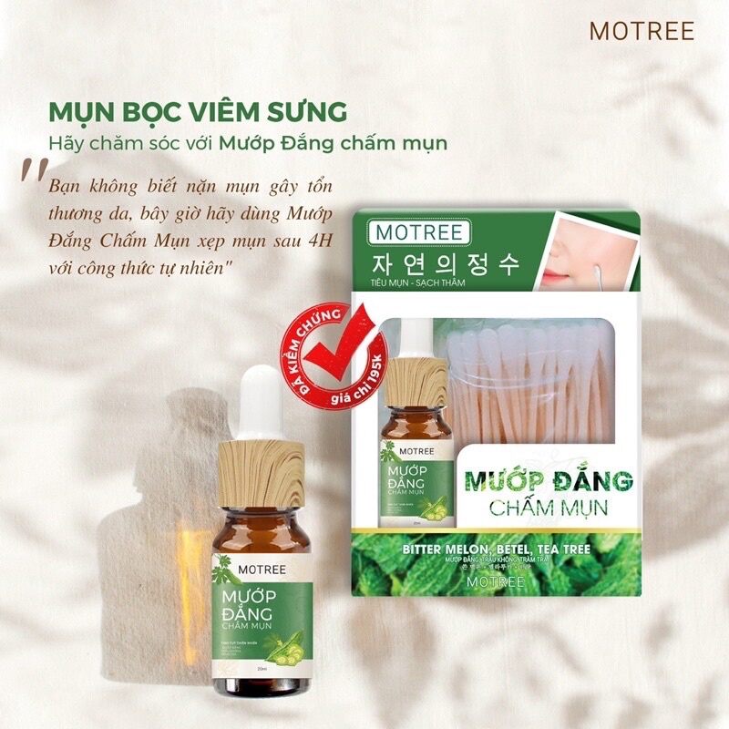 Serum chấm mụn mướp đắng Motree