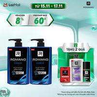 Combo 2 Dầu gội Romano hương nước hoa 650g