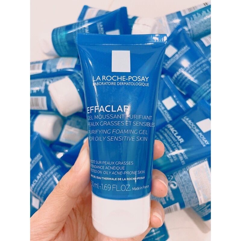 Sữa Rửa Mặt Cho Da Dầu Mụn, Nhạy Cảm - La Roche - Posay Effaclar Purifying Foaming Gel Cleanser 15ml -50ml