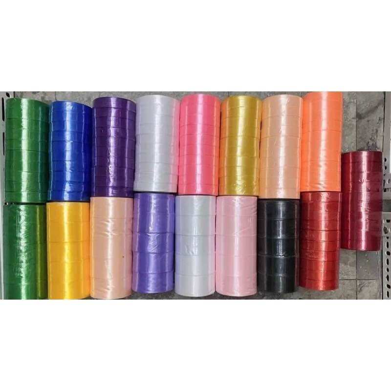 1 Lốc Ruy Băng Lụa Bản 1cm / 2cm / 4cm Đủ Màu]
