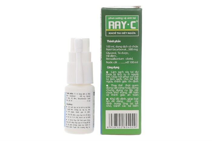 Dung dịch vệ sinh tai RAY-C (10ml)
