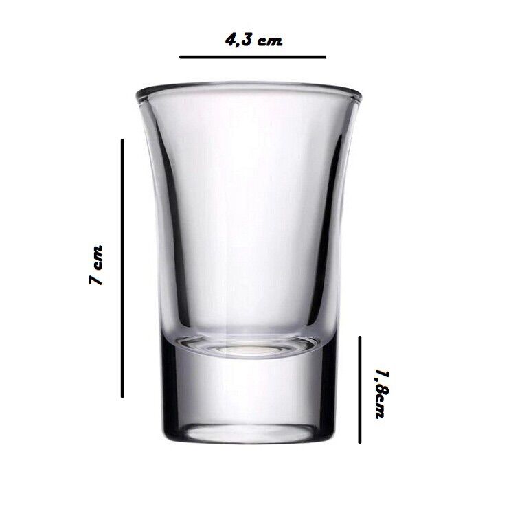 Ly shot thuỷ tinh 45ml - ship hoả tốc