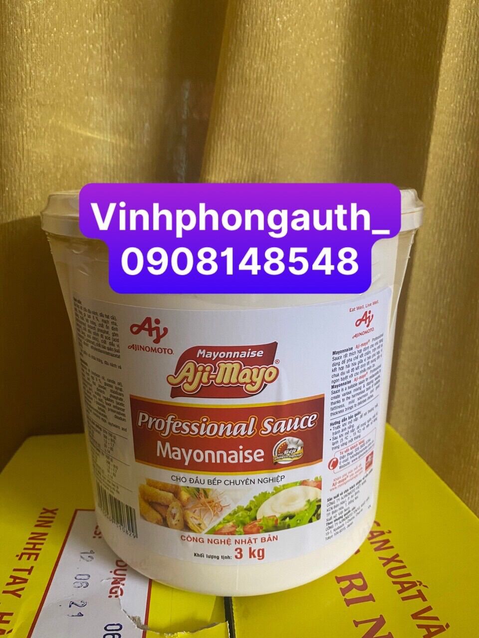 Sốt Mayonnaise Aji-Mayo 3kg