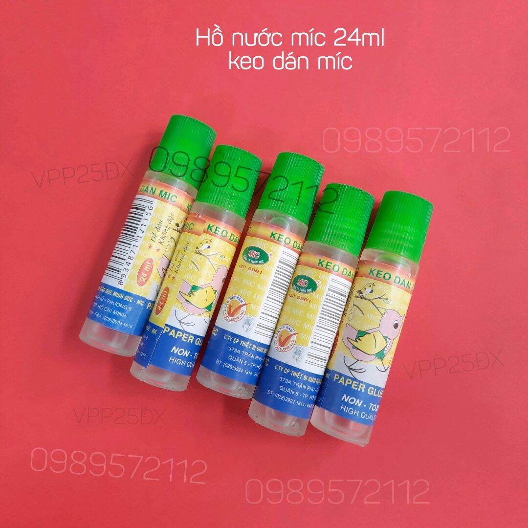 Hồ nước mic 24ml -keo dán mic (10 lọ)