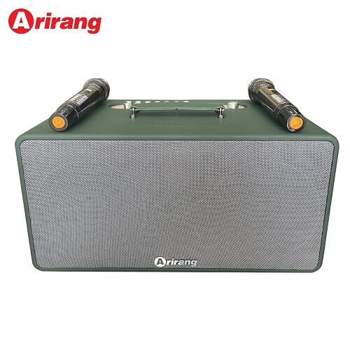 Loa karaoke xách tay arirang mb2 pro (loa 3 đường tiếng, 2 loa bass 16.5cm, 1 mid, 1 loa treble, công suất đạt 200w-800w, kèm 2 micro uhf karaoke chuyên nghiệp)