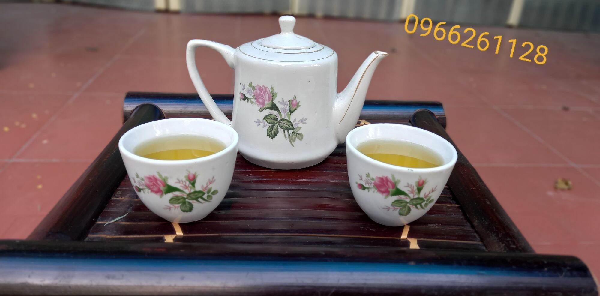 Ấm Chén mắt trâu hoa hồng thời bao cấp hàng cũ tồn kho chưa dùng