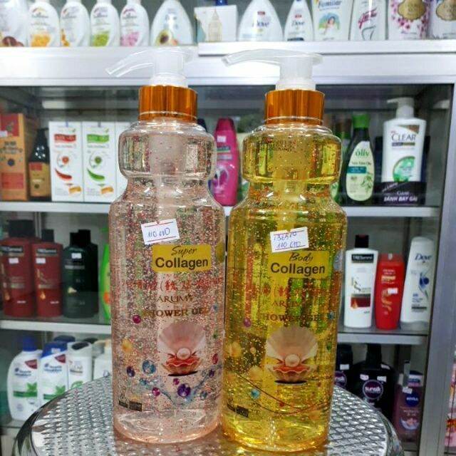 [Hcm]Sữa Tắm Hạt"Super Collagen"800Ml - Hương Nước Hoa Lưu Trên Cơ Thể 24H!