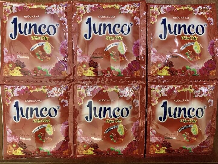Combo 4 dây nước xả vải Junco đậm đặc - màu đỏ